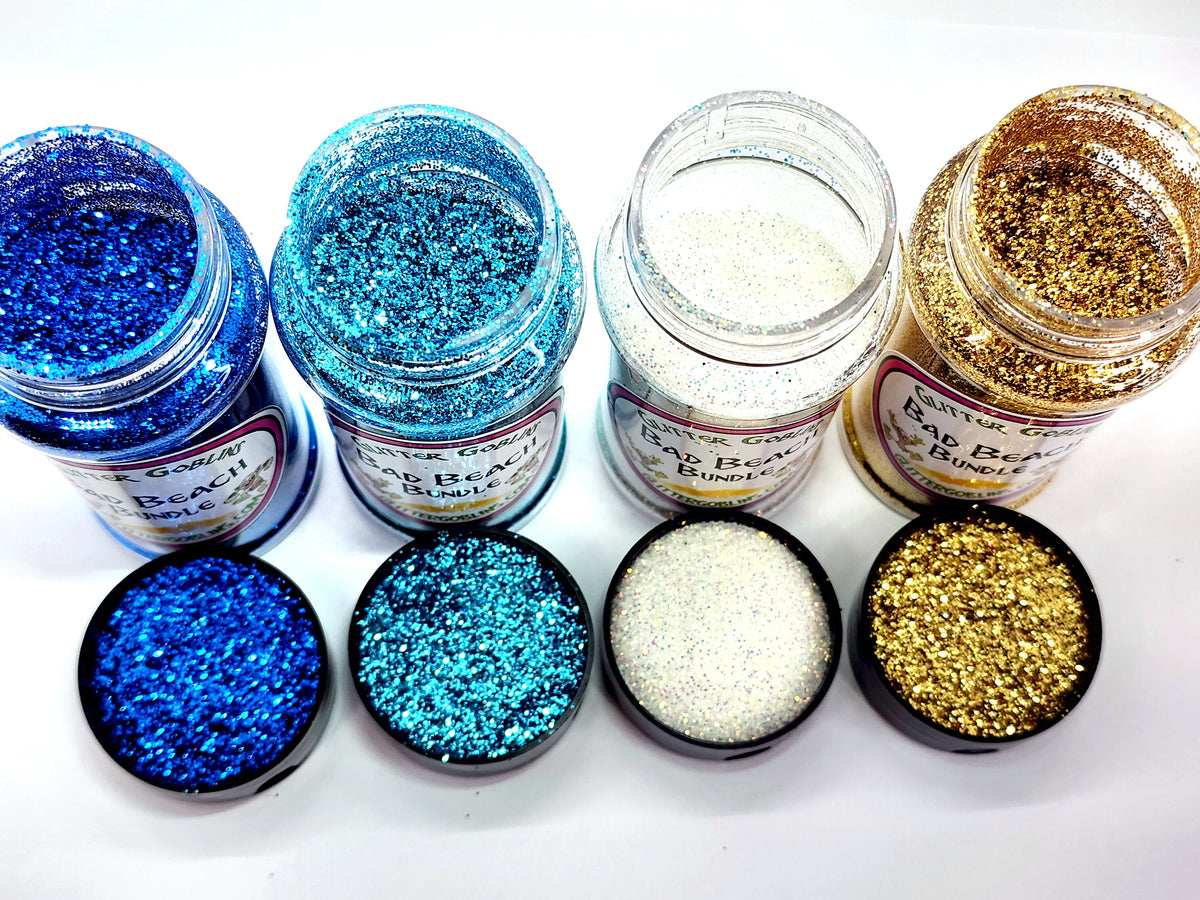 Florida Beach Theme Glitter Pack, Beach Glitter Bundle for Custom Tumblers  or other Beach Crafts, Holo Polyester Glitter, Solvent Resistant