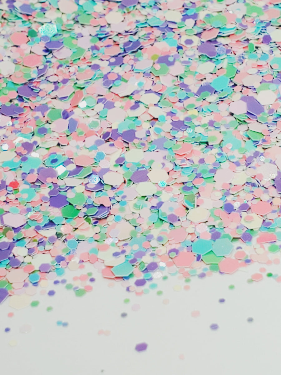 Hera - Chunky Glitter of Pastel Pink, Mint, Blue – Glitter Goblins