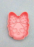 Cute Skull Cookie Cutter with Stamp Design