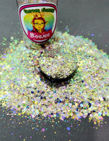Iridescent Glitter, Chunky Glitter, Glitter, Mix, Tumbler Supplies, Resin, Epoxy, Craft Supplies, White Glitter, Holographic Glitter