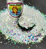 Glitter, Chunky Glitter, White Glitter Mix, Iridescent Glitter, Tumbler Supplies, Craft Supplies