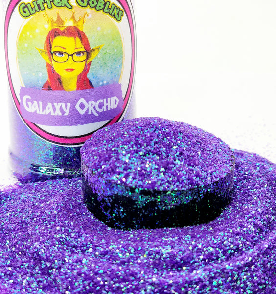 Glitter. Galaxy Orchid, Purple Glitter, Craft Glitter, Glitter Tumblers, Resin Art, Fine Glitter, Purple Fine Glitter