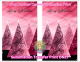 Tumbler Carrier with Strap  Tumbler Carrier  Sublimation Transfers  Sublimation Transfer  Sublimation Print  20oz Tumbler Carrier Sublimation Transfer  Pink Christmas Tree Sublimation Print  Holiday Sublimation Print  Holiday Transfer  Christmas Transfer