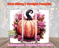 Fall Pumpkin, Fall Sublimation Transfer, 20oz Tumbler Transfers, Pumpkin Transfer, Sublimation Tumbler Print, Halloween Pumpkin Transfer