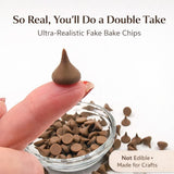 Fake Bake Chocolate Chips | Realistic 3D Printed Sprinkles | Clay & Foam Craft Supplies | Decoden, Slime, Tumbler Topper Decor