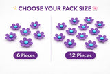 Mini Flower Embellishments | 3D Printed Flowers | Foam Clay Accessories | Tumbler Topper Pieces | DIY Craft Supplies | Resin Crafts | Purple
