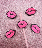 Lips Straw Topper | 3D Printed Charm | Kiss | 8.5mm
