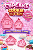 Cupcake Cookie Cutter Set - 2 Sizes