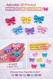 3D Printed Mini Bows | Craft Embellishments | Flat Back Charms | DIY Foam Clay Accessories | Cute Bow Cabochons | Kids Hair Accessories