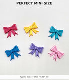Mini Bow Variety Pack | 3D Printed Flat Back Bows | Craft Embellishments | Foam Clay Accessories | DIY Decor | Set of 6 12 24