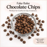 Fake Bake Chocolate Chips | Realistic 3D Printed Sprinkles | Clay & Foam Craft Supplies | Decoden, Slime, Tumbler Topper Decor