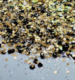 Gorgon Gold - Gold and Black Glitter Mix