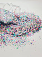 Chunky Glitter Mix, Pastel glitter, Pink Glitter, Purple Glitter, Blue Glitter, Mint Glitte