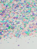 Chunky Glitter Mix, Pastel glitter, Pink Glitter, Purple Glitter, Blue Glitter, Mint Glitte
