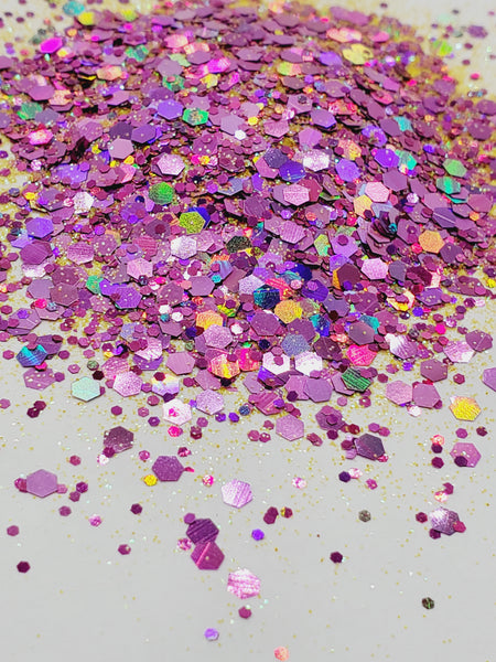 Maiden Marion - Pink Holographic Chunky Glitter Mix – Glitter Goblins